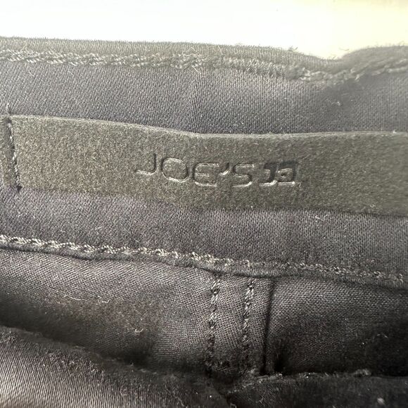 Joes Jeans Womens 29 Black Denim Coated High Rise Wide Leg The Mia Zip Fly NWT - Picture 4 of 9